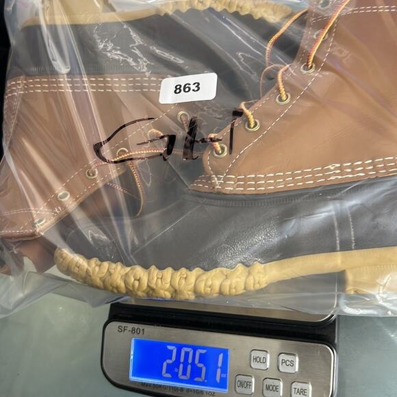 L.L. BEAN DUCK 8” WOMEN SIZE 6 BROWN TAN BOOT MADE IN USAT - Picture 9 of 9